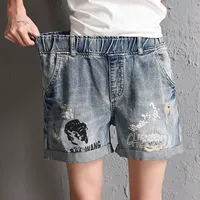 Джинсовая юбка, шорты, штаны для школьников, джинсы, коллекция 2021, в корейском стиле, оверсайз, высокая талия