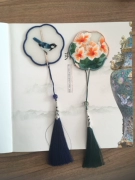 Handmade thêu set vật liệu tự làm gói thêu Trung Quốc phong cách văn phòng cổ điển cặp vợ chồng bookmark khi hoa nở