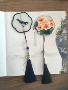 Handmade thêu set vật liệu tự làm gói thêu Trung Quốc phong cách văn phòng cổ điển cặp vợ chồng bookmark khi hoa nở khăn lụa thêu tay