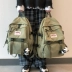 Hồng Kông mua cặp học sinh mới phiên bản Hàn Quốc Harajuku ulzzang ba lô máy tính dung lượng lớn ba lô du lịch balo da nữ thời trang balo mini nữ hàng hiệu Balo thời trang nữ