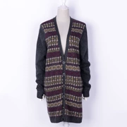 Áo len nữ dài 2048 mới mùa đông dày lên Xu hướng mỏng học sinh đan áo khoác thủy triều KD1622 - Cardigan