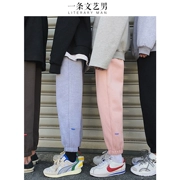 Quần nam phiên bản Hàn Quốc của xu hướng quần âu nam thanh lịch quần lửng ống rộng 2018 - Quần Jogger