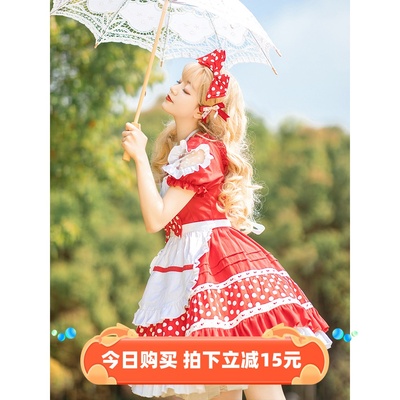 taobao agent Genuine cute short sleeve dress, Lolita style, Lolita OP