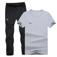 Xuanyuan Nike Tai phù hợp với thể thao nam mùa hè cotton ngắn tay quần thể thao chạy mùa hè vận chuyển giản dị - Thể thao sau bộ gió adidas