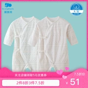 Li Ying quần áo trẻ sơ sinh bé sơ sinh những người mới sinh tu sĩ quần áo sương mù 0-3 tháng mùa hè phần mỏng - Áo liền quần
