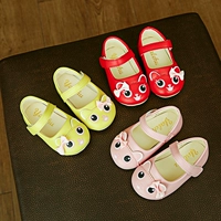 Демисезонная обувь для принцессы для девочек для раннего возраста для кожаной обуви, нескользящие коньки, мягкая подошва