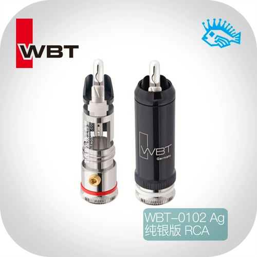Оригинальный немецкий WBT 0102AG Sterling Silver Version версия Hifi Fever Sound RCA Сигнальная заглушка One Box из бесплатной доставки