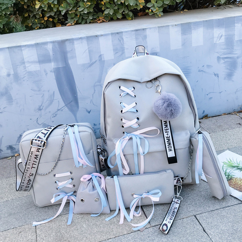 กระเป๋านักเรียนหญิงสไตล์วินเทจ ins กระเป๋าเป้ผู้หญิง 2020 ใหม่ กระเป๋านักเรียนสไตล์เกาหลี 古着感少女书包ins超火双肩包女2020新款韩版大容量高中学生背包 กระเป๋านักเรียนหญิงสไตล์วินเทจ ins กระเป๋าเป้ผู้หญิง 2020 ใหม่ กระเป๋านักเรียนสไตล์เกาหลี