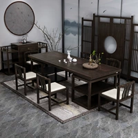 Bàn trà Trung Quốc mới kết hợp ghế gỗ rắn Taipan bàn bàn hội nghị bàn trà phòng câu lạc bộ đồ nội thất tùy chỉnh - Nhà cung cấp đồ nội thất đồ treo tường trang trí