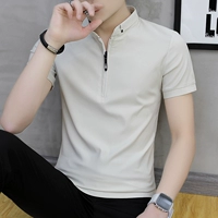 Летняя футболка с коротким рукавом, трендовая футболка polo, тонкий топ, в корейском стиле, короткий рукав