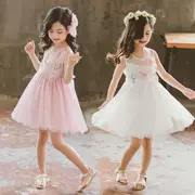 Quần áo bé gái mùa hè mới 2019 trẻ em lớn Phiên bản Hàn Quốc đại dương ba chiều decal váy lưới - Khác