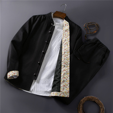 春季中国风西服男装套装33春装立领中山装2二件套A348-TZ309-P95
