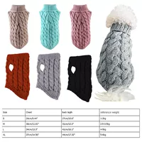 Dropship Dog Sweaters Winter Dog Knitted Jumper Knitwear Pet