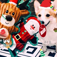 Little B 邮 Оригинальный сингл бесплатная доставка милая рождественская оригинальная одиночная собака игрушка для питомца вокализация Elk Santa Santa Christmas Gift