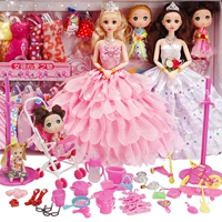 Ảo thời trang trình diễn quần áo vải thủ công Barbie đặt đồ chơi trẻ em gái - Búp bê / Phụ kiện quà tặng đẹp