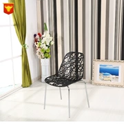 Ghế Openwork ghế thời trang phòng chờ ghế PP mạ chân ghế nhà ăn 塑 cho đồ nội thất bằng thép nhựa - Đồ gỗ ngoài trời