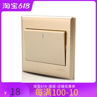 Zhengtai 86 -тип панель Single One One One Open Multi -Control Switch Multi -Conconded Three -Way Champagn