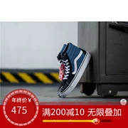 Bậc thầy của nhà Vans SK8 hi đôi giày vải màu xanh hải quân cổ điển nam và nữ đôi giày vải VN0D5INVY