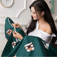 2019 mới xách tay satin dài chủ yếu cotton khách sạn qua túi ngủ bẩn cotton du lịch 0 khách sạn kinh doanh khăn trải giường đôi - Túi ngủ túi ngủ đi rừng