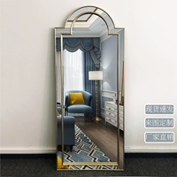 Напольное зеркало, скандинавское современное украшение, легкий роскошный стиль, популярно в интернете, зеркальный эффект