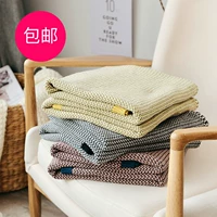 Cotton đan chăn khăn choàng sofa chăn đuôi giường chăn bốn mùa chăn nhỏ bông in gió giải trí điều hòa không khí chăn - Ném / Chăn chăn lông cừu yuki