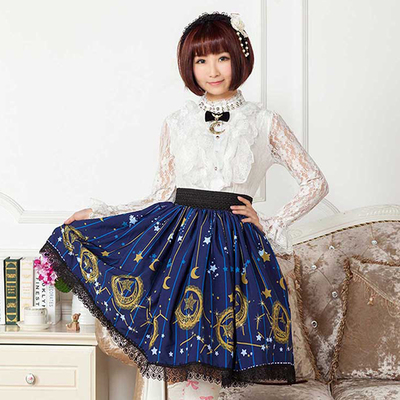 taobao agent Genuine Japanese lace pleated skirt, Lolita style