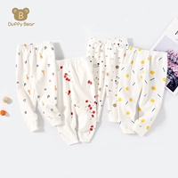 Детское хлопковое термобелье, осенние детские штаны для новорожденных
