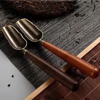 Jiutang Ebony Mopper Tea Spoon Tea Spoon Spoon Tea Shovel Tea, Tea Leaf Spoon, кунг -фу чайный набор, шесть джентльменских чайных аксессуаров