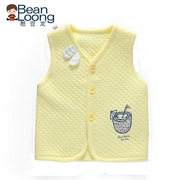 龙 Áo vest bé gái ấm áp cho bé mùa thu và mùa đông áo cotton cotton bé gái áo len nữ