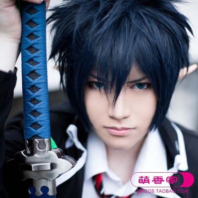 taobao agent Mengxiangjiaqing's exorcist wig Okumura Rin fake hair Rhodes Jiamei Wuyin hidden cosplay wig