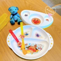 Японская импортная детская посуда для кормления, обеденная тарелка для тренировок, ложка для еды, Анпанман