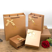 Изысканная коробка, сумка-чехол, золотой портативный комплект, подарок на день рождения, в корейском стиле, сделано на заказ