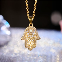 New Design Trendy Gold/Rose Gold Hamsa Hand Of Fatima P