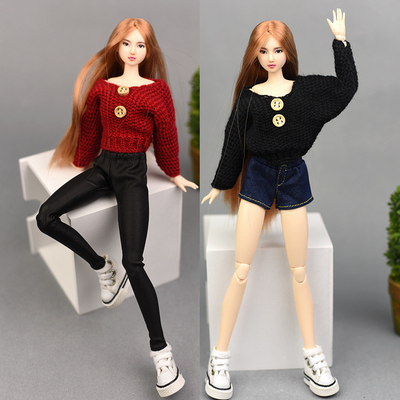 taobao agent Clothing for dressing up, toy, woolen sweater, shorts, for girls, 30cm