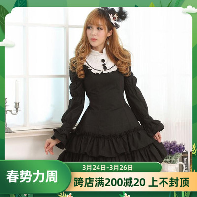 taobao agent Japanese genuine dress for princess, Lolita style, long sleeve, with sleeve, Lolita OP