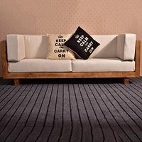 Bắc Âu sáng tạo văn phòng rắn ghế sofa gỗ căn hộ nhỏ sofa đồ nội thất phòng khách lười sofa kết hợp bàn cà phê - Đồ nội thất thiết kế ghế băng gỗ