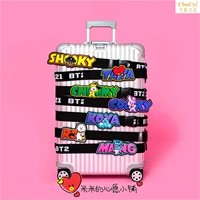 Южная Корея BTS BTS Junior Group Luggage с фиксированным ремнем с упаковочной половой лентой