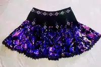 Блестки для ногтей, мини-юбка, юбка, высокая талия, новая коллекция