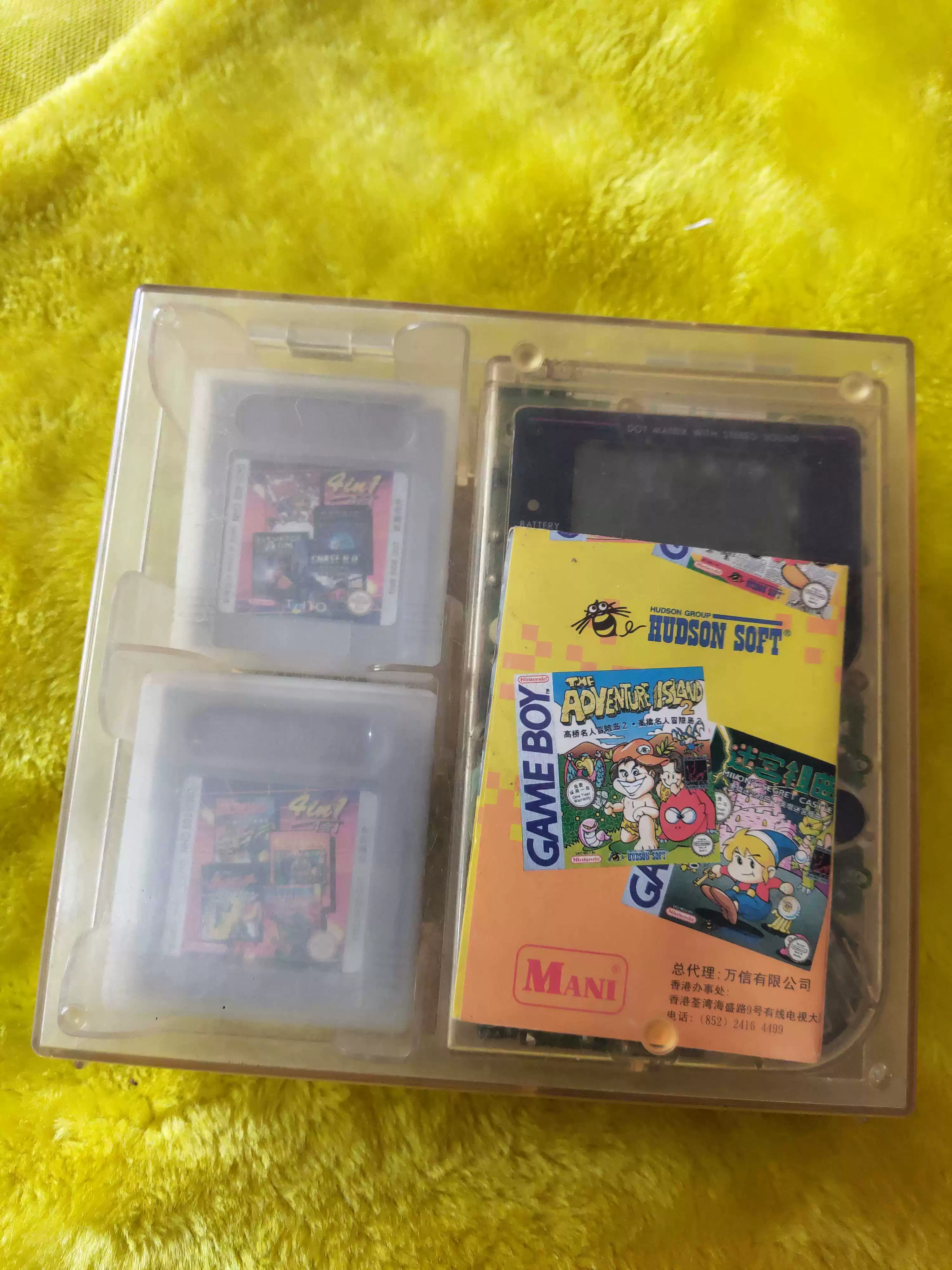 Переносная игровая карта Nintendo GB Gameboy версия Wanxin Hong Kong прозрачная коробка