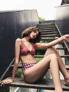 Kỷ niệm mùa hè Bộ bikini mới bảo thủ kích thước ngực cao eo che bụng đã mỏng chia áo tắm kỳ nghỉ nữ - Bộ đồ bơi hai mảnh