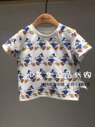 F3DA92807 mini hòa bình Taiping Bird Children Wear 2019 Summer New Baby Áo thun ngắn tay 229 - Áo thun