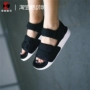 Cool City Adidas Cỏ ba lá Dép Dép Velcro Ninja Beach S75382 - Giày thể thao / sandles sandal nữ hàn quốc