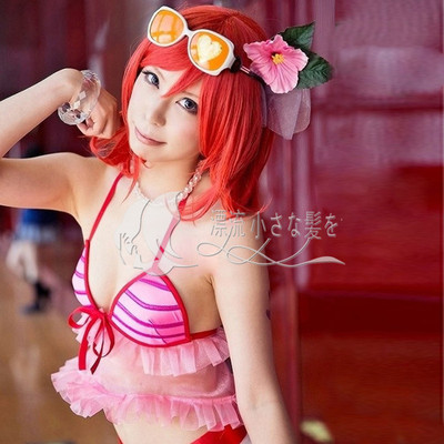 taobao agent COS wig love live! Simi Wild Ji Watermelon Red Face Ontine Wig Wig