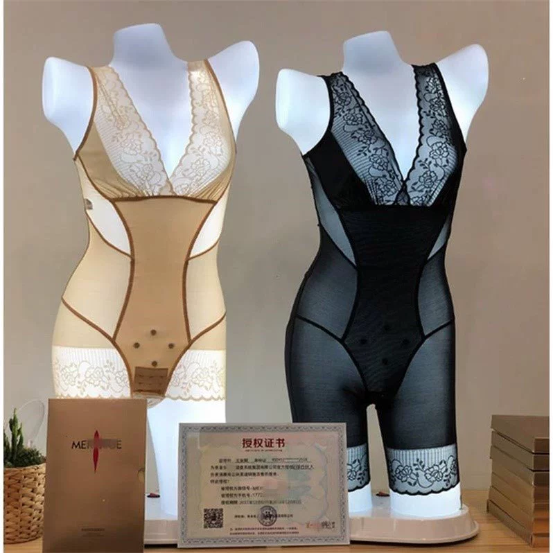 [Có thể kiểm tra chống giả tích cực G mét] Quần áo định hình cơ thể Xiêm quần áo corset cơ thể sau sinh - Siêu mỏng