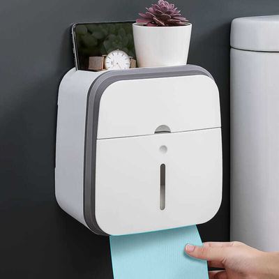 卫生间创意免打孔纸巾盒厕所卫生纸置物架抽纸盒防水纸巾架厕纸盒