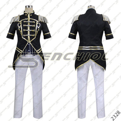 taobao agent Manku 2328A Idol Fantasy Festival cosplay Cosplay Costs Black and White Dueling Mingson Lan Lan/Zhu Sakura