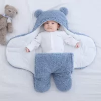 Детское одеяло, детский спальный мешок для новорожденных, увеличенная толщина