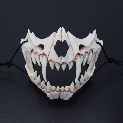 taobao agent Japanese writer Kuraki Dragon God Mask Two -dimensional dressing Halloween Terror Prop COS Tiger Tiger Yasha