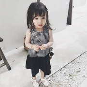 Cô gái phù hợp với gió Trung Quốc mặc mùa hè quần áo trẻ em cực phổ quát nữ trẻ em bé gái nữ kho báu mùa hè - Phù hợp với trẻ em