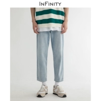 Светлые летние тонкие прямые свободные джинсы, штаны, повседневные брюки, в корейском стиле, оверсайз, свободный крой